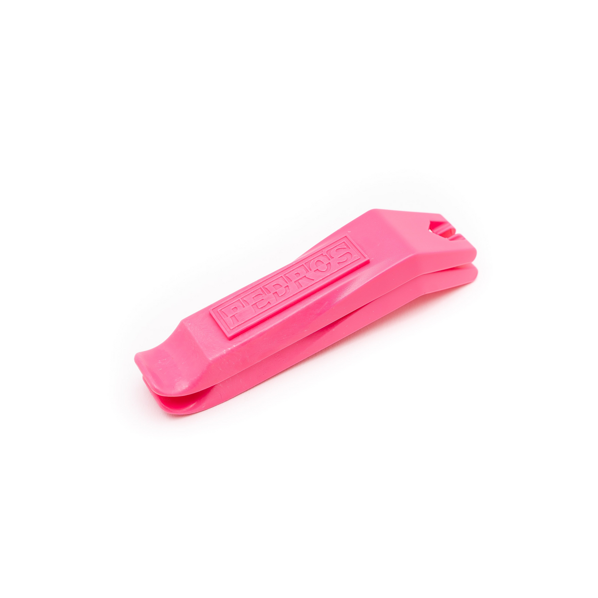 Pair of Pink Pedros Tyre Levers on white background