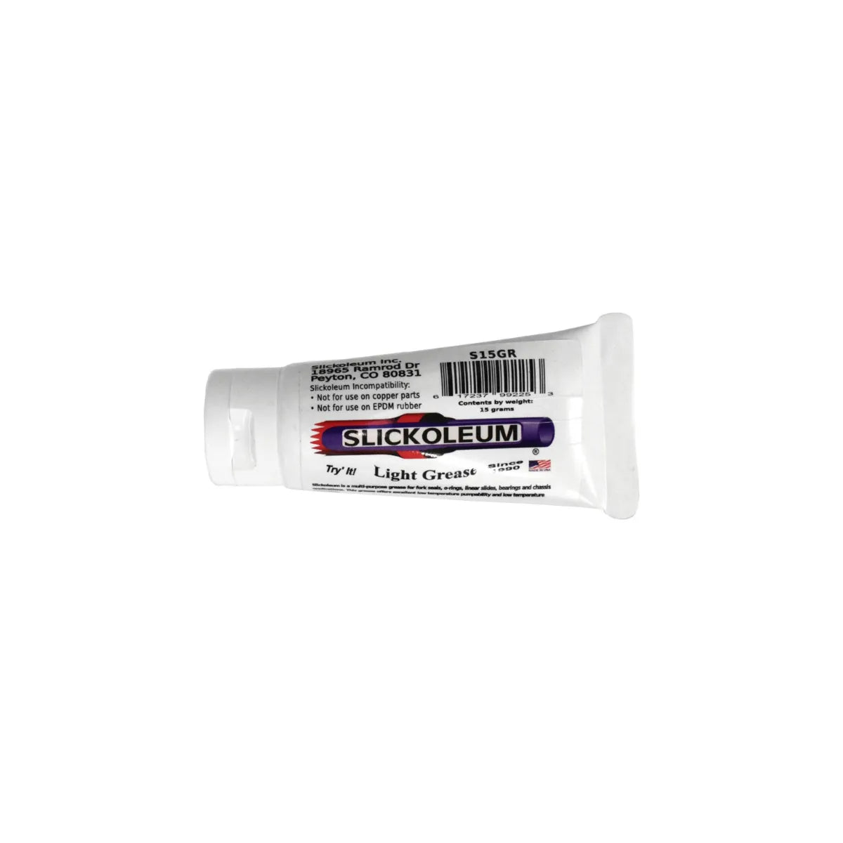Slickoleum 15 g Tube on white background
