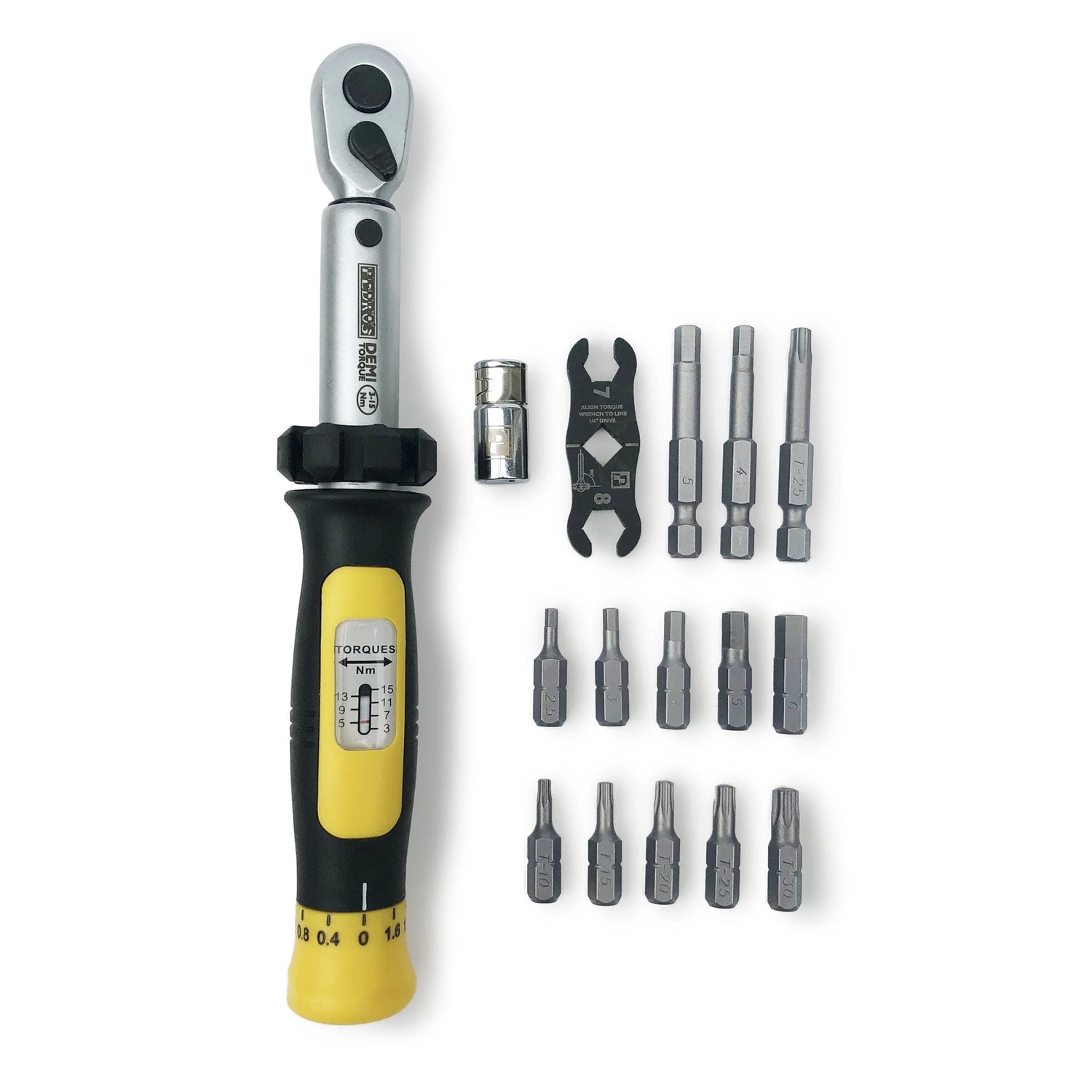 Pedro's Demi Torque Wrench II & Bit Set (3 - 15 Nm)