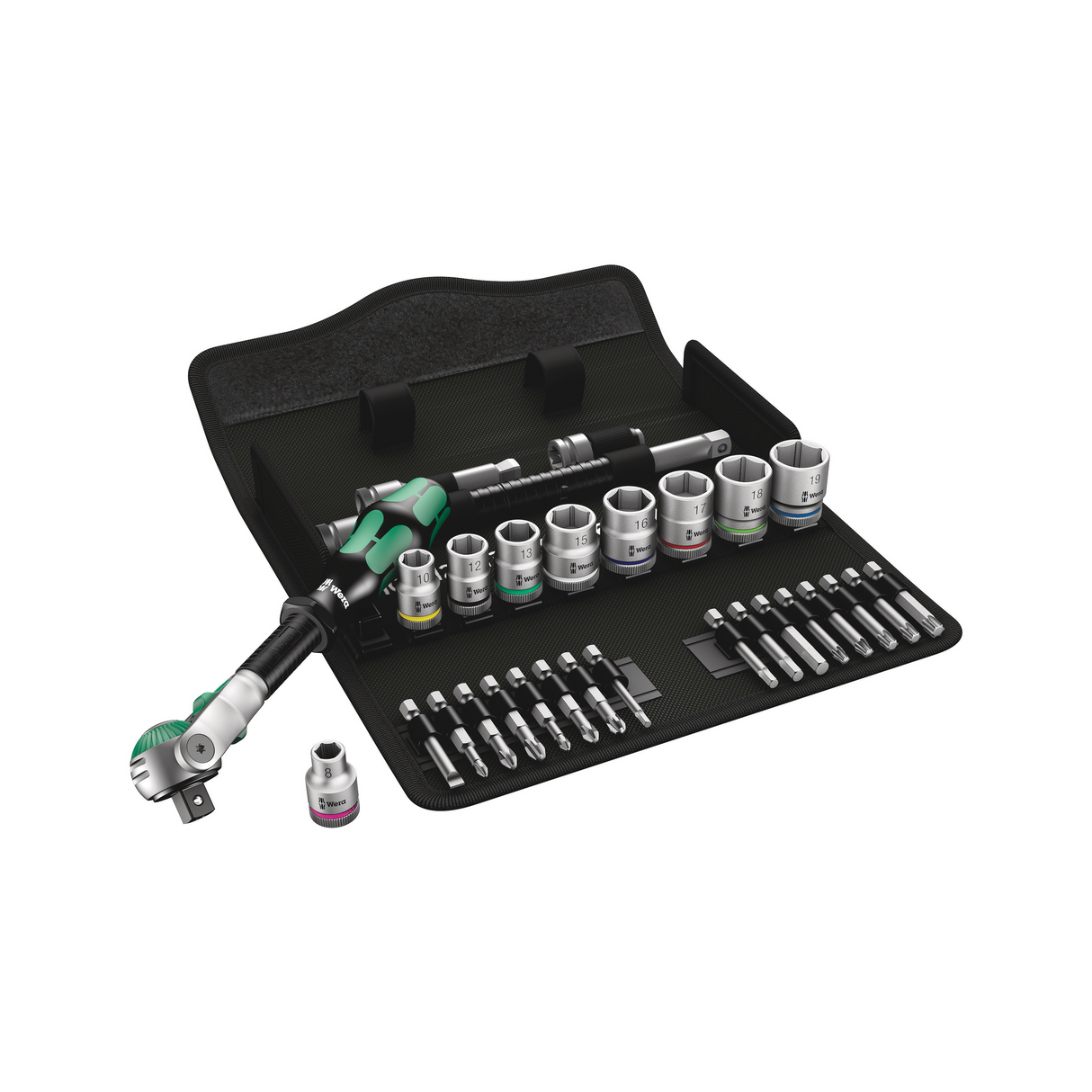Wera 3/8" Zyklop Speed Ratchet Set (8100 SB 6)